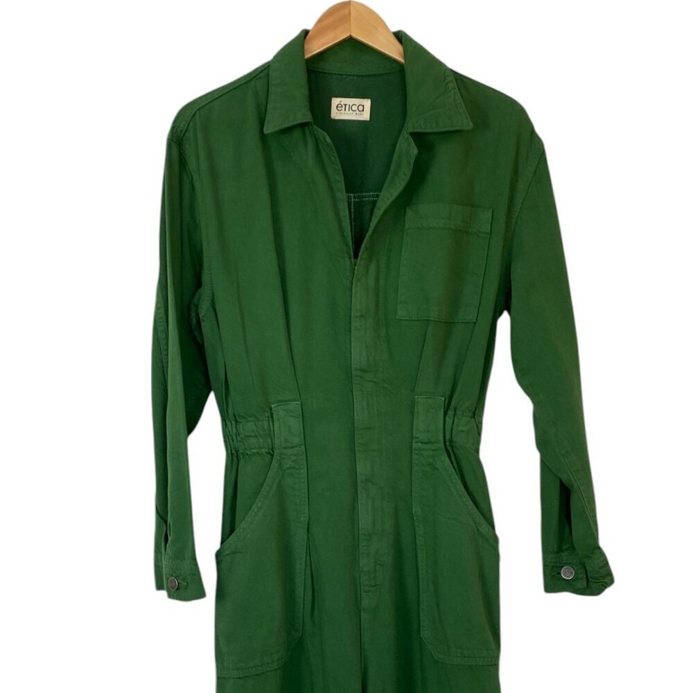 ETICA Kingsley Vintage Twill Utility Jumpsuit - Picture 4 of 16